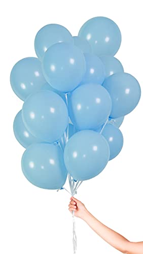 Folat 19387 Hellblaue Luftballons mit Schleife, 23 cm, 30 Stück, blau, one size von Folat