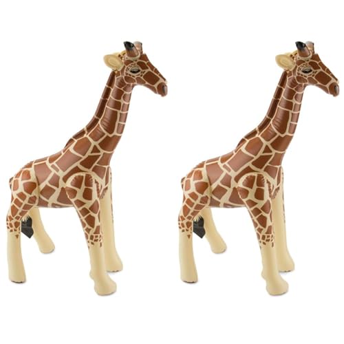 Folat 20272 Aufblasbare Giraffe Gelb, keine, Einheitsgröße (Packung mit 2) von Folat