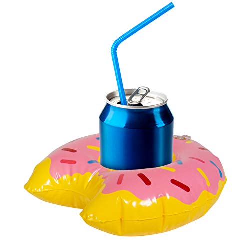 Folat 20291 Getränkehalter schwimmender Donut zum Aufblasen Mehrfarbig, Costumes von Folat