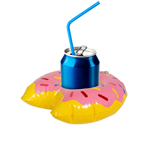 Folat 20291 Getränkehalter schwimmender Donut zum Aufblasen Mehrfarbig, Costumes von Folat