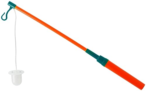 Folat 23883 Orange-Teal 40 cm Elektronischer Laternenstab Kinder, Laternenstock mit LED Kinderpartys, St Martin, Halloween, Kostümpartys, Weihnachten, Mehrfarbig von Folat