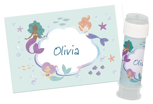 Folat 23935 Meerjungfrau Geburtstag Deko Blau mit Irisierende Glitzer - Bubble Soap Sticker - Mermaid Magic - 6 Stück - Nixe Dekoration für Meerjungfrauparty Folat 23935 Meerjungfrau Geburtstag Deko Blau mit Irisierende Glitzer - Bubble Soap Sticker - Mermaid Magic - 6 Stück - Nixe Dekoration für Meerjungfrauparty von Folat