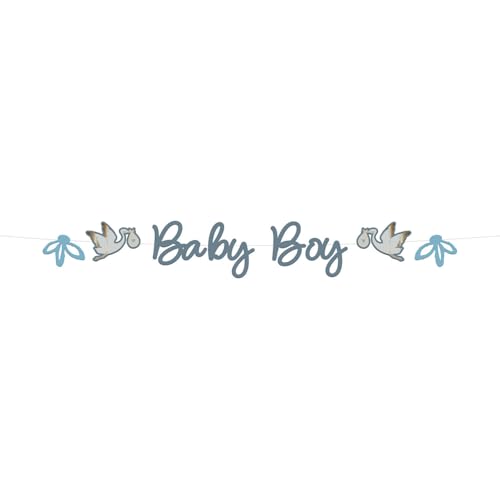 Folat 24983 Shower Deko, Babyparty, Blau, WeißBuchstabengirlande Blooming Baby Boy-2 Meter Folat 24983 Shower Deko, Babyparty, Blau, WeißBuchstabengirlande Blooming Baby Boy-2 Meter von Folat