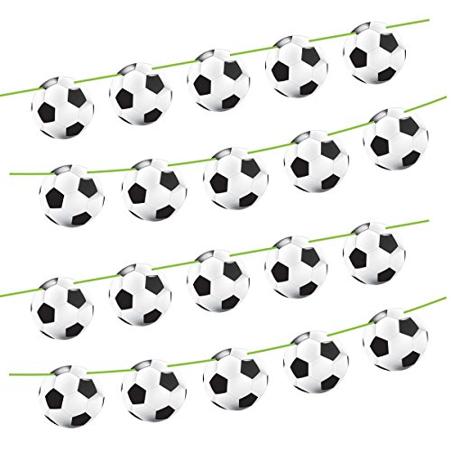 Folat 26207 - Girlande Fußball - ca. 10 m lang - 15 Fußbälle je Ø 22 cm - 2 STK. von Redify