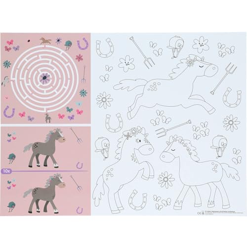 Folat 27512 Pferd Geburtstag Deko Rosa - Spiele Platzdeckchen - Happy Horse - 6 Stück - Pferdparty Dekoration, 30x40cm Folat 27512 Pferd Geburtstag Deko Rosa - Spiele Platzdeckchen - Happy Horse - 6 Stück - Pferdparty Dekoration, 30x40cm von Folat