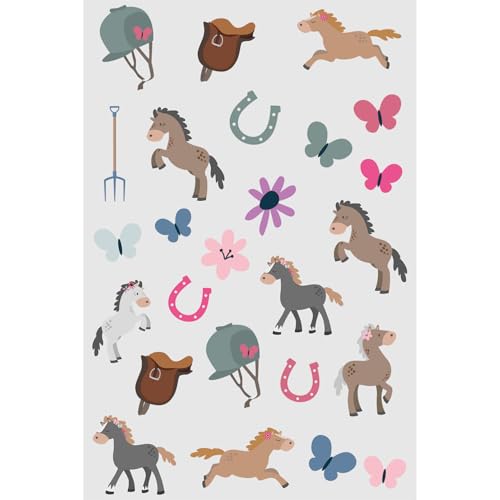 Folat 27516 Pferd Geburtstag Deko Rosa - Tätowierungen - Happy Horse - 25 Stück - Pferdparty Dekoration, 21x14cm Folat 27516 Pferd Geburtstag Deko Rosa - Tätowierungen - Happy Horse - 25 Stück - Pferdparty Dekoration, 21x14cm von Folat
