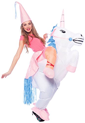 Folat 63442 Aufblas-Kostüm Einhorn Einheitsgröße Erwachsene, unisex-adult, One Size von Folat