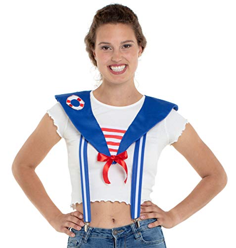 Folat 64548 Hosenträger Sailor Blue Unisex – Erwachsene, Multi-Color Folat 64548 Hosenträger Sailor Blue Unisex – Erwachsene, Multi-Color von Folat