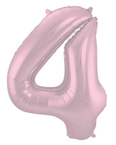 Folat 65954 - Folienballon Zahl 4 - Pink Pastel ca. 86 cm Folat 65954 - Folienballon Zahl 4 - Pink Pastel ca. 86 cm von Folat