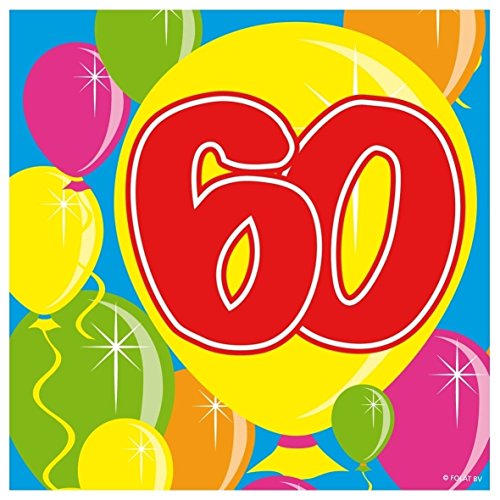 Folat Servet Balloons 60 jaar 25 x 25 Folat Servet Balloons 60 jaar 25 x 25 von Folat