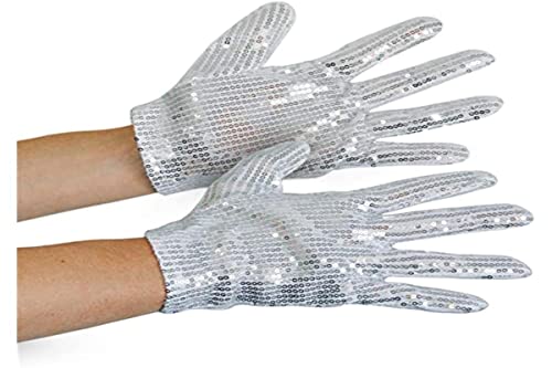 Folat Silberne Pailletten Handschuhe Erwachsene von Folat