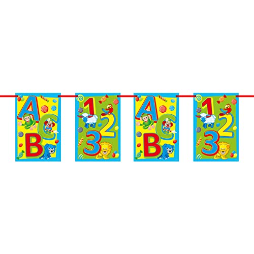 Folat Wimpelkette 123 ABC, Tiere, Einschulung, ca. 6 M. Folat Wimpelkette 123 ABC, Tiere, Einschulung, ca. 6 M. von Folat
