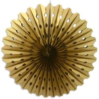 Goldene Fächerblume mit Schnur, tolle Wabendeko in Gold, 45cm von Folat