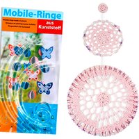 2 Mobile-Ringe, transparent, zum Stecken, Durchm. 12cm und 20cm, für Traumfänger von Folia Bringmann