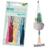 Deko-Quasten "Metallic", 10 Stück von Folia Bringmann