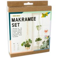 Makramee-Bastelset Urban Jungle, 7-teilig, für 2 Dekoelemente von Folia Bringmann