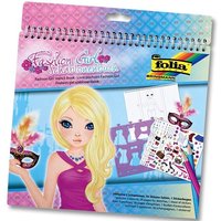 Schablonenbuch Fashion Girl: Sticker, Schablonen,Vorlagen, 26 × 28 cm von Folia Bringmann