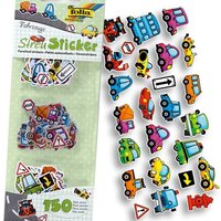 Streu-Sticker Fahrzeuge 150 Stück, kleine Autosticker für Kinder von Folia Bringmann