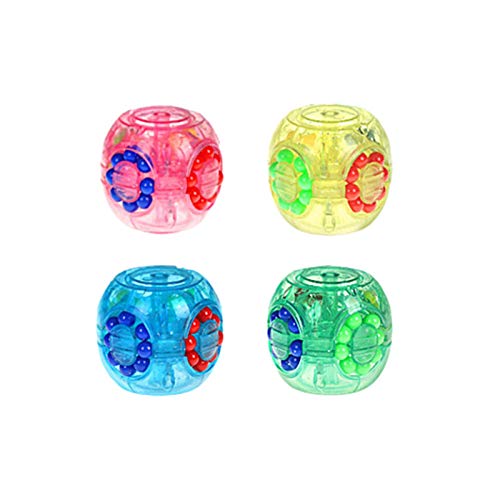 Foliner Würfelspielzeug Magic Bean Rotating Cube Toy Relieves Stress Magic Puzzle Cube Gyroscope Für Gehirntraining, 3D Gehirn Training Intelligenz Stressabbau Spielzeug von Foliner