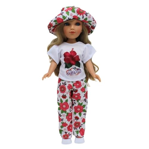 Folk Artesanía Mari's Original Puppe, 41 cm, Vidal Red Dolls T-Shirt, personalisierbar von Folk Artesanía