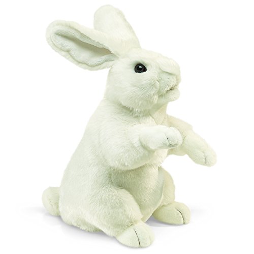 Folkmanis Standing Rabbit Hand Puppet (White) von Folkmanis