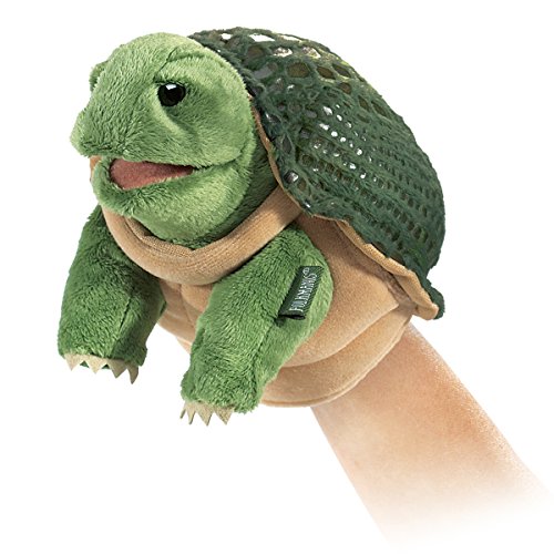 Folkmanis Little Turtle Hand Puppet, grün von Folkmanis