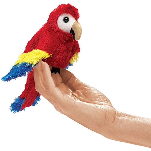 Folkmanis Scarlet Macaw Finger Puppet von Folkmanis