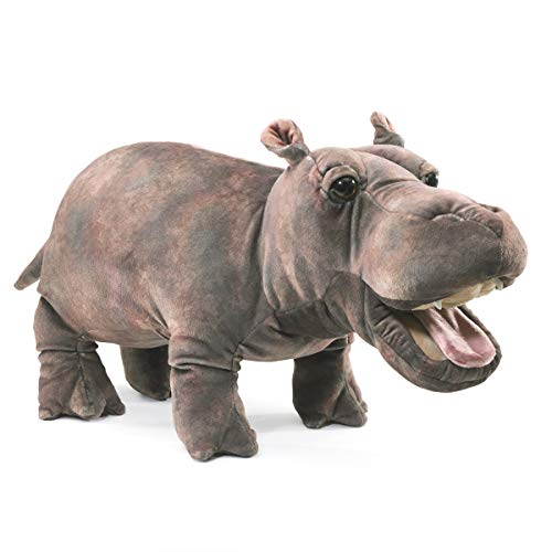 Folkmanis Puppet Hippo 3165 Hand Puppet Hippo, Grau von Folkmanis