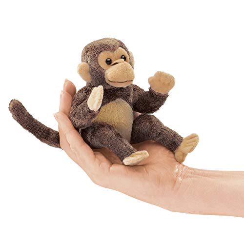 Folkmanis Monkey Finger Puppet, Braun von Folkmanis