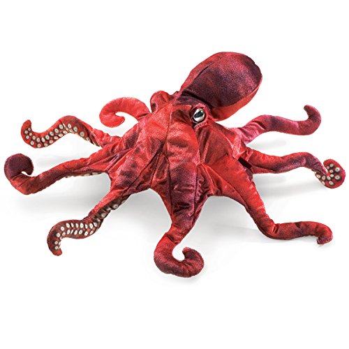 Folkmanis Octopus Hand Puppet (Red), 2974 von Folkmanis