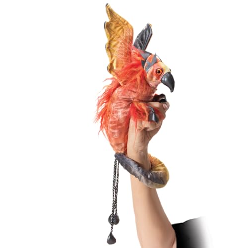 Folkmanis Phoenix Fingerpuppe mit Handgelenk von Folkmanis