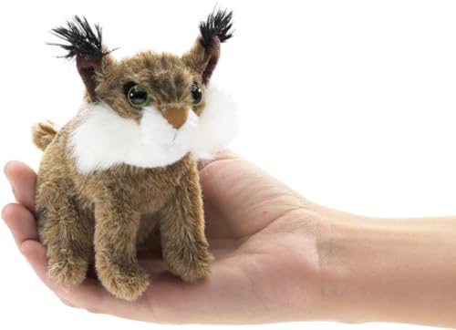 Folkmanis Puppets – 2740 – Handpuppe und Theater – Mini Bobcat von Folkmanis