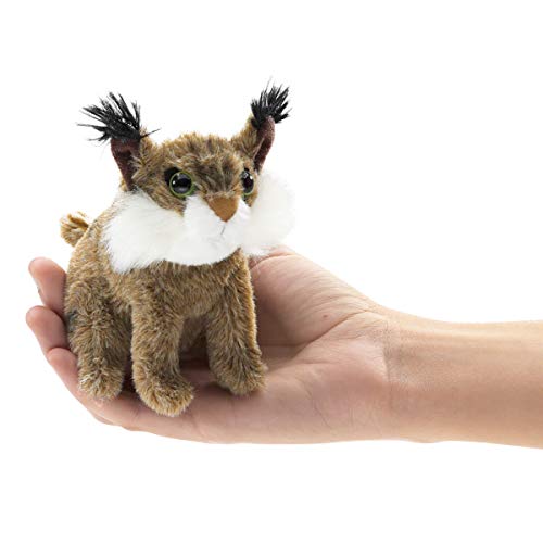 Folkmanis Puppets – 2740 – Handpuppe und Theater – Mini Bobcat von Folkmanis