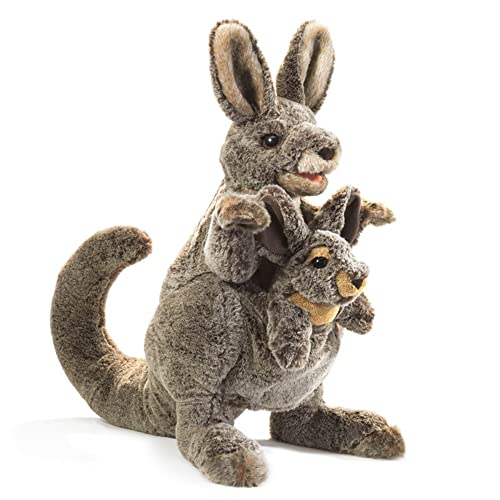 Känguru mit Baby/Kangaroo with Joey von Folkmanis Puppets