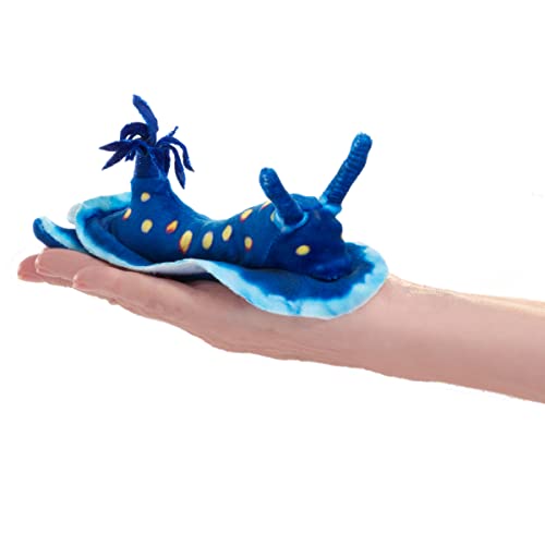 Mini Ozeanschnecke - Mini Nudibranch - Fingerpuppe, blau von Folkmanis