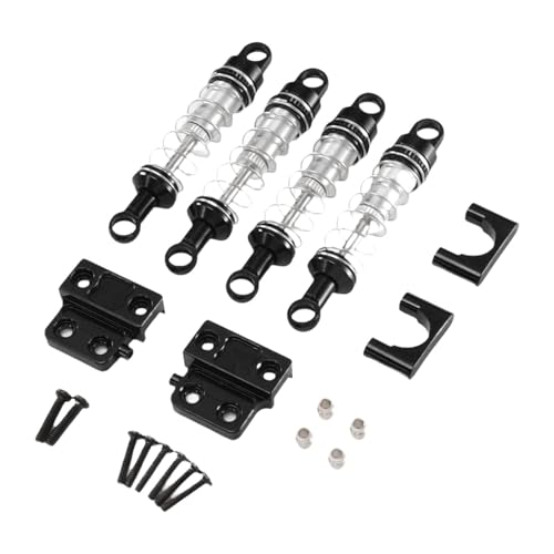 Folpus 1/12 RC-Auto-Stoßdämpfer-Set, RC-Auto-Ersatzteilbeschläge, Metall-Stoßdämpferhalter, verbesserte Kits für MN82 82S 82Pro, Modell-LKW, Schwarz Folpus 1/12 RC-Auto-Stoßdämpfer-Set, RC-Auto-Ersatzteilbeschläge, Metall-Stoßdämpferhalter, verbesserte Kits für MN82 82S 82Pro, Modell-LKW, Schwarz von Folpus