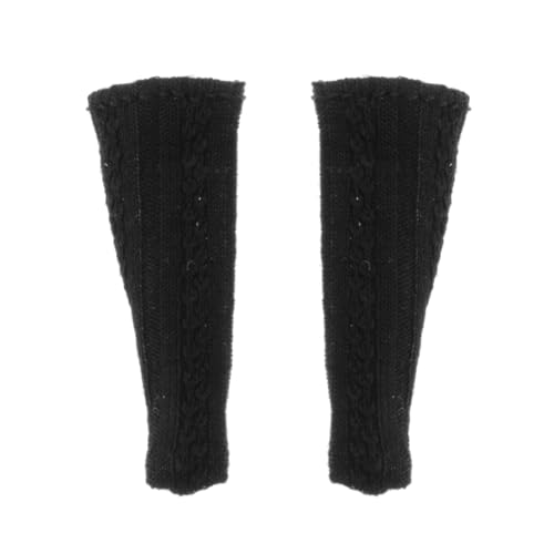 Folpus 1/12 Weibliche Actionfigur Socken Beinwärmer Kostümzubehör Verkleiden Sie Sich Miniaturkleidung Lässige gestrickte Socken, Schwarz Folpus 1/12 Weibliche Actionfigur Socken Beinwärmer Kostümzubehör Verkleiden Sie Sich Miniaturkleidung Lässige gestrickte Socken, Schwarz von Folpus