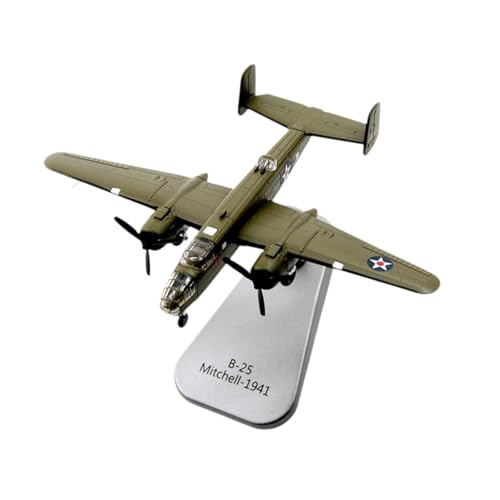 Folpus 1/144 B25 Kampfflugzeug-Modell aus Legierung, simuliertes Druckguss-Flugzeugmodell, Flugzeugmodell für Büroregal, Bar-Displays, Jungen von Folpus