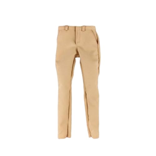 Folpus 1: 6 -Skala -Mann -Figurenhose, Mini -Hosen -Zubehör, Puppendekor, Kostümkleid -Mann -Figuren Zubehör für 12 -Zoll -männliche Figur, Beige von Folpus