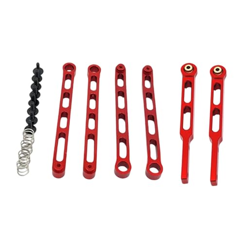 Folpus 1:12 RC-Auto-Achszugstangensatz, RC-Auto-Upgrade-Teile, DIY-modifiziert, zu installierende Ersatzteile für MN82 MN82S-Spielzeugfahrzeuge, Rot Folpus 1:12 RC-Auto-Achszugstangensatz, RC-Auto-Upgrade-Teile, DIY-modifiziert, zu installierende Ersatzteile für MN82 MN82S-Spielzeugfahrzeuge, Rot von Folpus