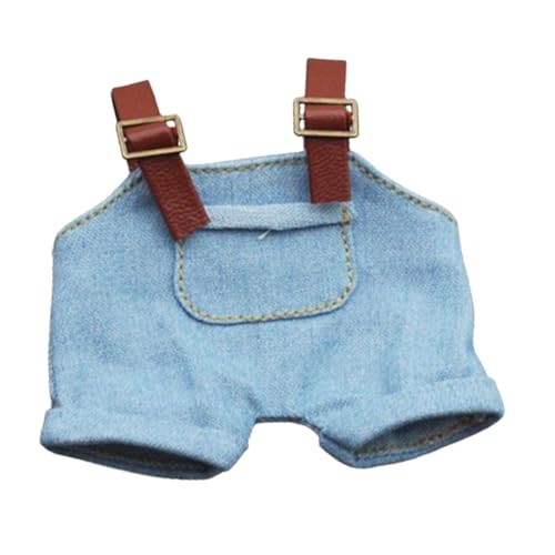 Folpus 17cm Puppenzubehör Hosen Puppenoverall Hosen Puppenkleidung Spielzeug Puppenanziehspielzeug, BLAU von Folpus