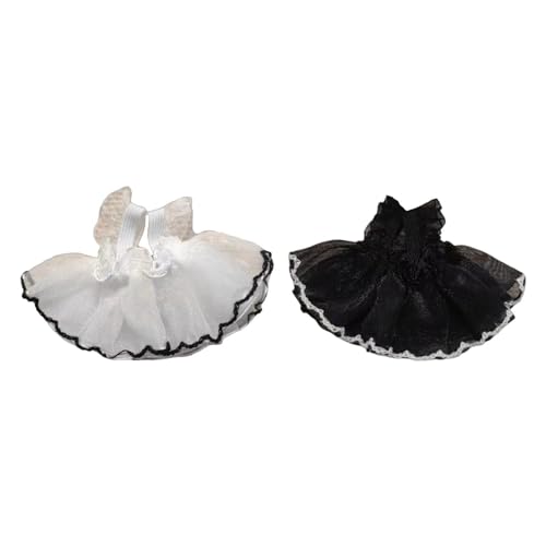 Folpus 2 Stück 14cm Puppenkleidung Puppenträgerkleid, Geburtstagsgeschenke, Puppenzubehör Kostüme Modeanziehsachen DIY Puppenkleidung Spielzeug von Folpus