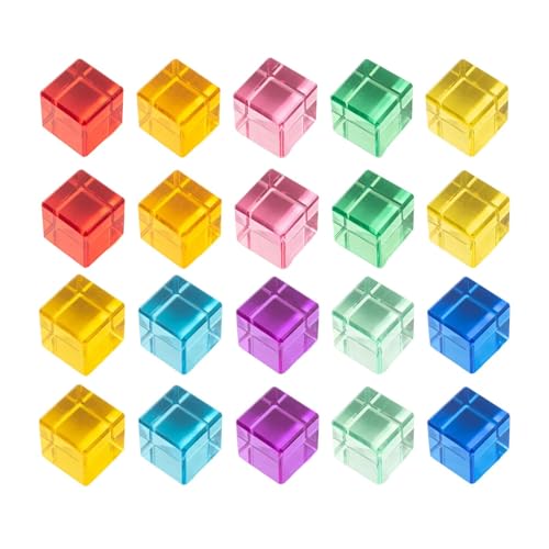 Folpus 20x Acryl EDELSTEIN Stapeln Blöcke Pädagogisches Regenbogen Stapeln Spiel Hohe Transparenz für, Würfel Folpus 20x Acryl EDELSTEIN Stapeln Blöcke Pädagogisches Regenbogen Stapeln Spiel Hohe Transparenz für, Würfel von Folpus