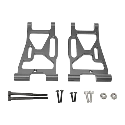 Folpus 2X RC Front Lower Swing Arm Ersatzteil Zubehör Professionelle Hobby Werkzeug Arm für P73220 1/7 RC Auto LKW, Grau Folpus 2X RC Front Lower Swing Arm Ersatzteil Zubehör Professionelle Hobby Werkzeug Arm für P73220 1/7 RC Auto LKW, Grau von Folpus