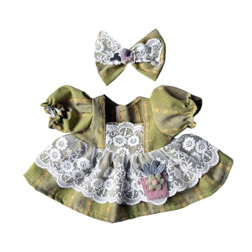 Folpus 38cm Puppenkleidung Puppenoutfit-Set, Anzieh stylische Kostüme, Bequemes Sweetheart Puppenkleid 38cm Plüschpuppenoutfit, Style C von Folpus