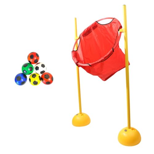 Folpus Bohnentaschen Spiel für Kinder mit 6 Bällen, Indoor Outdoor Wurfspiel, Rot von Folpus