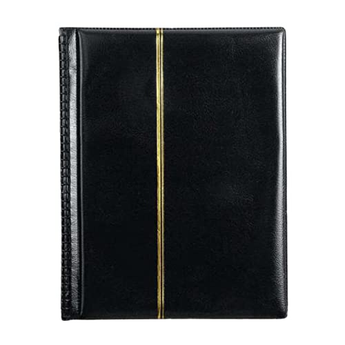 Folpus Briefmarkenalbum Briefmarkenordner Einsteckalbum Kollektionsbuch Sammlungsmappe mit Transparenten Kratzfesten Folien für 20 Seiten Zur Sicheren Aufbe, Schwarz Folpus Briefmarkenalbum Briefmarkenordner Einsteckalbum Kollektionsbuch Sammlungsmappe mit Transparenten Kratzfesten Folien für 20 Seiten Zur Sicheren Aufbe, Schwarz von Folpus