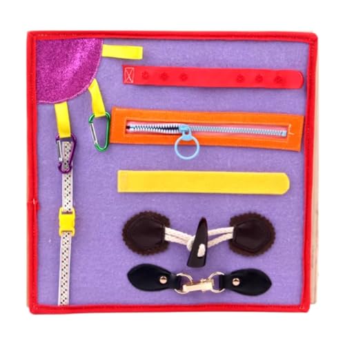 Folpus Busy Board DIY Zubehör Fidget Decke Frühes pädagogisches Spielzeug Vorschullernen Sensorische Board Teile für Flugzeugkinder, Violett Folpus Busy Board DIY Zubehör Fidget Decke Frühes pädagogisches Spielzeug Vorschullernen Sensorische Board Teile für Flugzeugkinder, Violett von Folpus