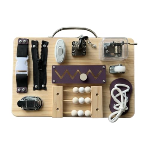 Folpus Busy Board Sensory Board Feinmotorik Intellektuelle Entwicklung Zappelspielzeug Sensorisches Spielzeug für im Alter von 1 2 3 4 Jahren, Style A Folpus Busy Board Sensory Board Feinmotorik Intellektuelle Entwicklung Zappelspielzeug Sensorisches Spielzeug für im Alter von 1 2 3 4 Jahren, Style A von Folpus