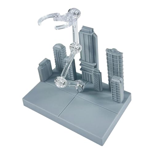 Folpus Displayständer für Actionfiguren mit urbaner Szene mit 2 austauschbaren Adaptern, leicht, vielseitig einsetzbar für -Zubehör, Grau 10x6.5x8cm Folpus Displayständer für Actionfiguren mit urbaner Szene mit 2 austauschbaren Adaptern, leicht, vielseitig einsetzbar für -Zubehör, Grau 10x6.5x8cm von Folpus